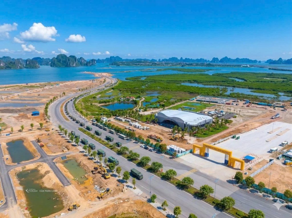 Nhiều hạng mục của Vinhomes Global Gate Hạ Long đã thành hình (Ảnh: CĐT).